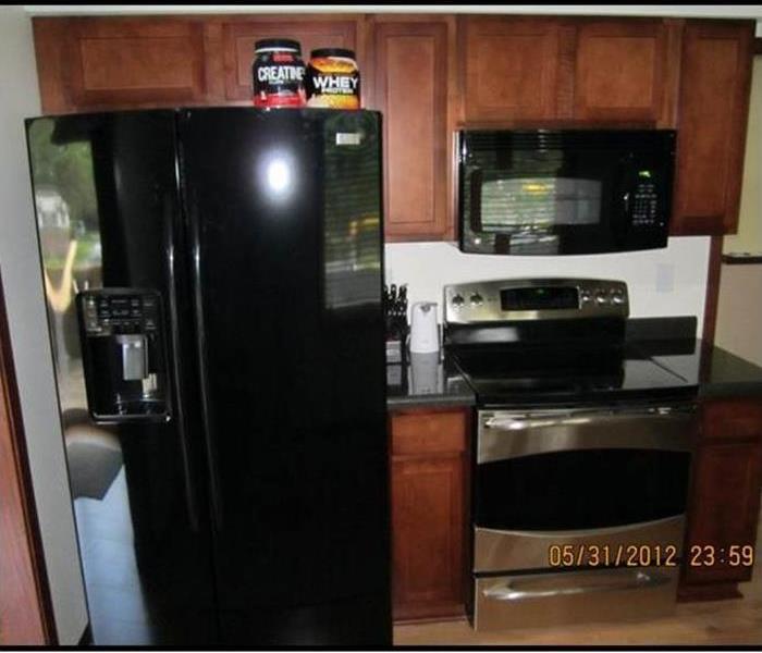 completely repaired kitchen